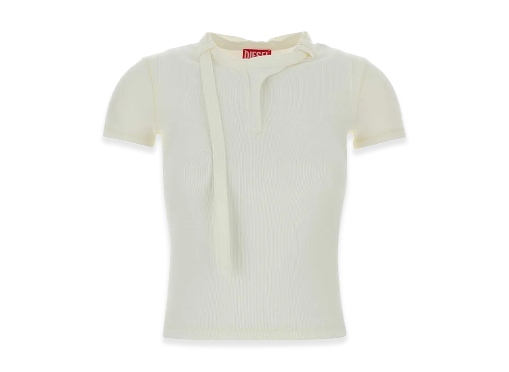 Diesel Women's Stretch Cotton T-Iaras T-Shirt "White"