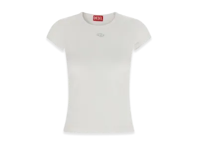 Diesel Women's T-Shirt In Cotton With Logo "White"