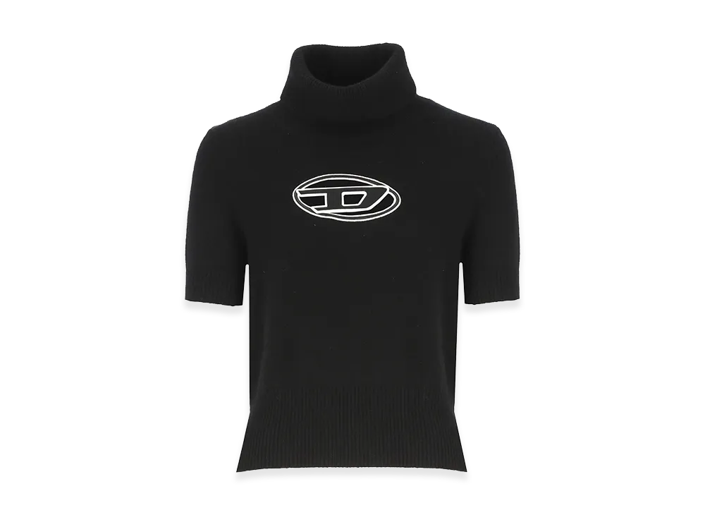 Diesel Women's Wool And Cashmere High-Neck Sweater "Black"