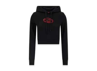 Diesel Women's Slimmy Hood Sweatshirt "Black"