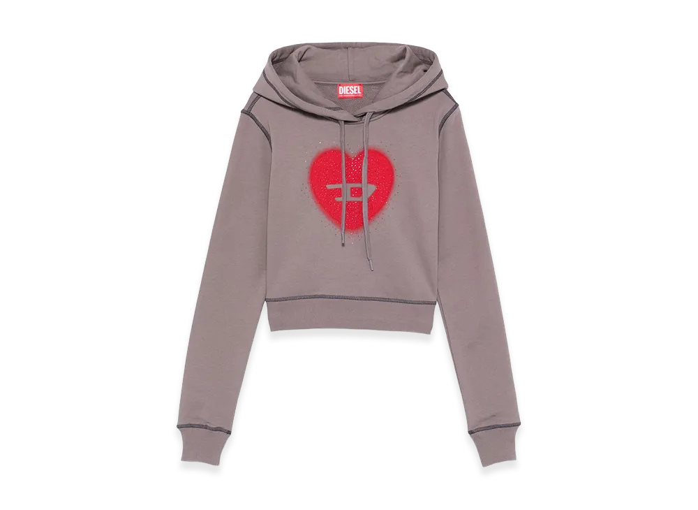 Diesel Women's F-Slimmy-Hood-S5 Hooded Sweater "Gray"