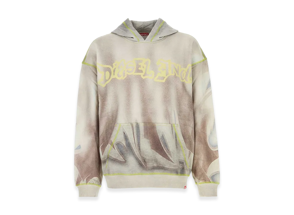 Diesel Printed Cotton Sweatshirt "Multi"