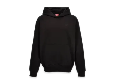Diesel S-Macs Logo-Embroidered Hoodie "Black"