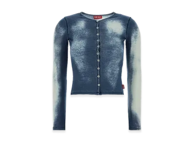 Diesel Women's Stretch Cotton T-Gabriel Cardigan "Blue"