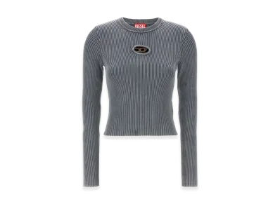 Diesel Women's Cotton M-Valary-R Top "Gray"