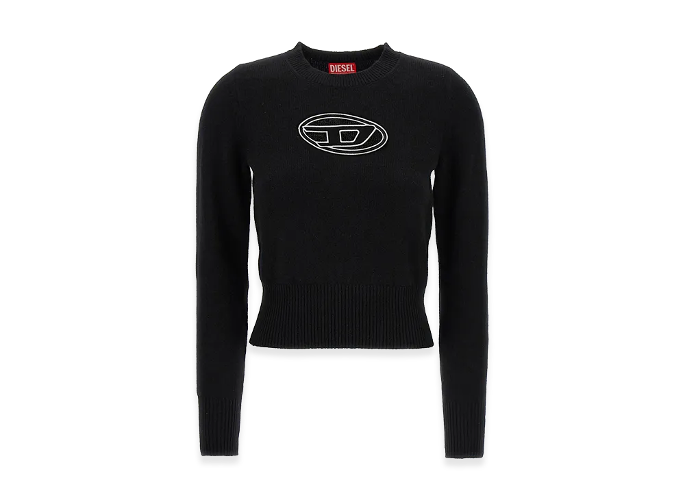 Diesel Women's M-Areesa Sweater With Embroidery "Black"
