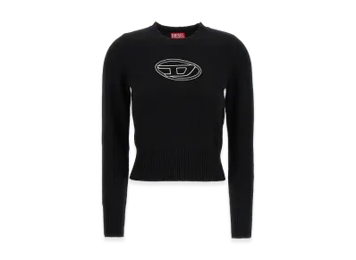 Diesel Women's M-Areesa Sweater With Embroidery "Black"