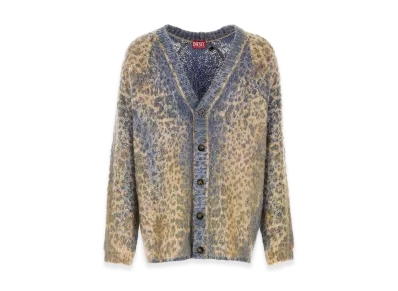 Diesel Printed Cotton Blend Cardigan "Multi"