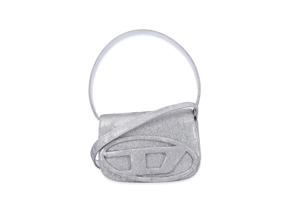 Diesel Women's 1Dr Shoulder Bag In Brilliant Fabric "Silver"