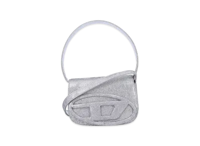Diesel Women's 1Dr Shoulder Bag In Brilliant Fabric "Silver"