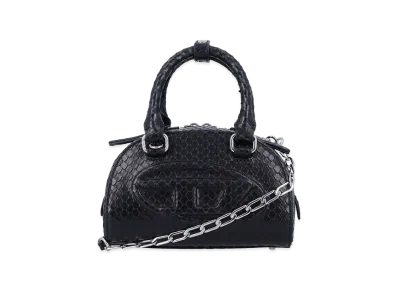 Diesel Women's Leather 1Dr Dome Handbag "Black"