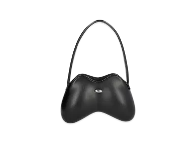 Diesel Women's Leather Synthetic Leather Double-D Shoulder Bag "Black"