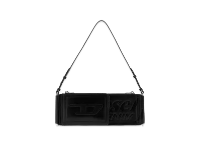 Diesel Women's Synthetic Leather Flag-D Shoulder Bag "Black"