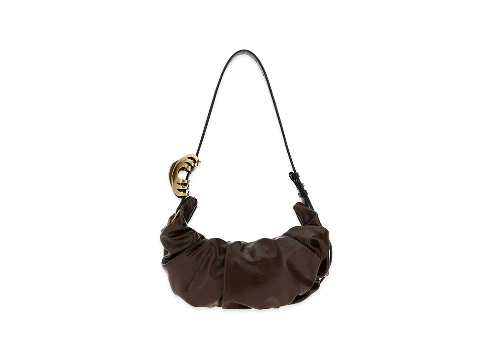 Diesel Women's Synthetic Leather Grab-D Shoulder Bag "Brown"