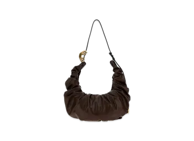 Diesel Women's Synthetic Leather Grab-D Shoulder Bag "Brown"