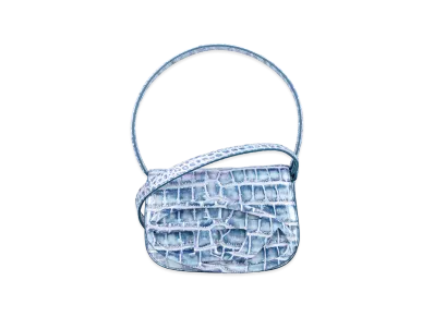 Diesel Women's Leather 1Dr Shoulder Bag "Light Blue"