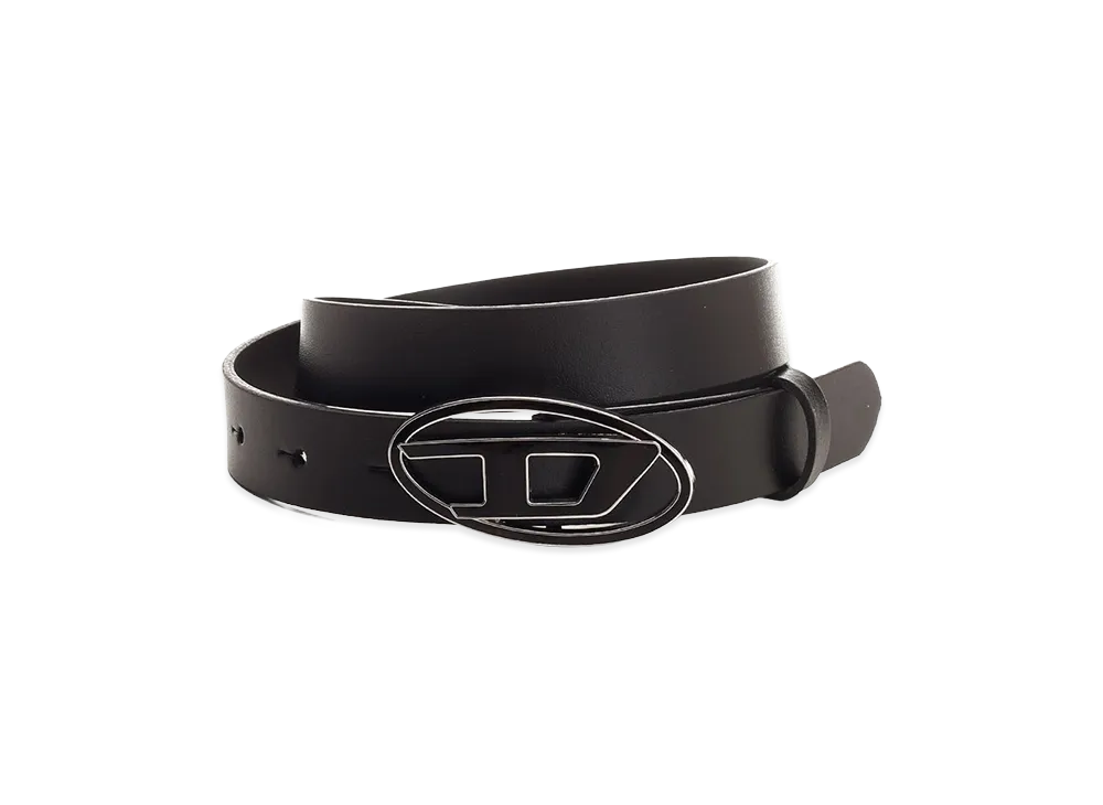 Diesel Women's "Oval D" Buckle Belt "Black"