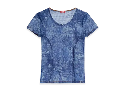 Diesel Women's T-Shirts "Blue"