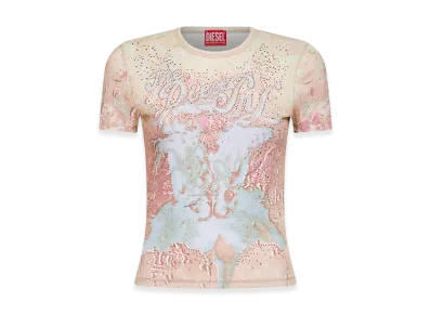 Diesel Women's T-Shirts "Pink"
