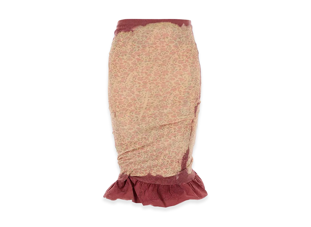 Diesel Women's Printed Stretch Cotton O-Pale Skirt "Floral"