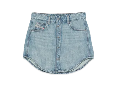 Diesel Women's Denim Mini Skirt With Pockets "Blue"