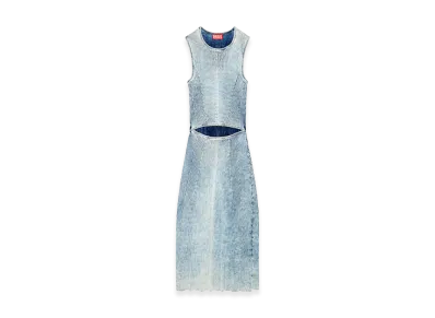 Diesel Women's M-Taryn Midi Ribbed Dress "Blue"