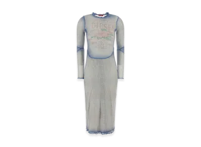 Diesel Women's Pastel Light- Cotton Dress "Light Blue"