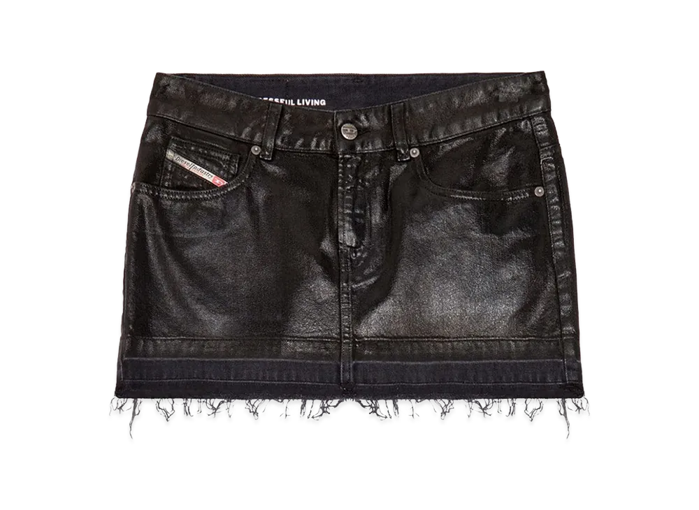 Diesel Women's `De-Ron` Mini Skirt "Black"
