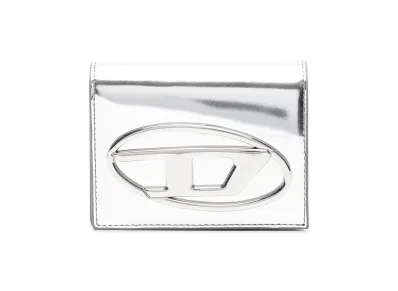 Diesel Women's Leather Wallet "Silver"