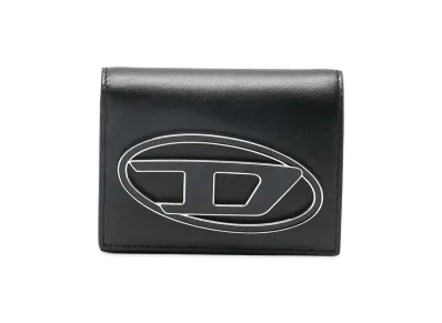 Diesel Women's Wallet In Leather With Logo "Black"