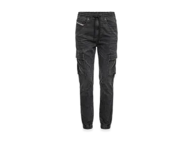 Diesel Women's Stretch Cargo Pocket Joggjeans D-Ursy Slimfit "Black"