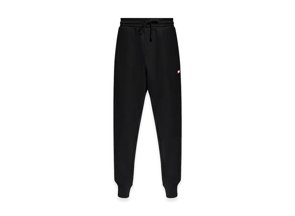 Diesel Cotton Jersey One Point Logo Track Pants "Black"