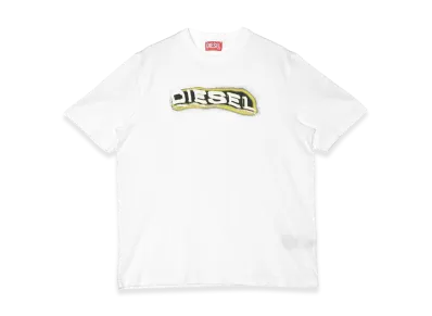Diesel Puff Print Crewneck Short Sleeve T-Shirt "White"