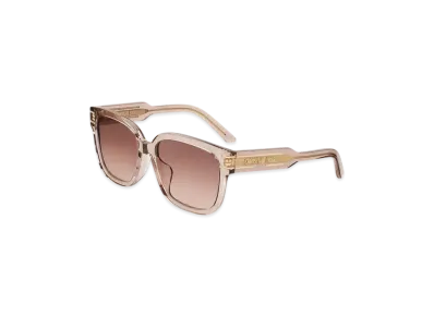 Dior DiorSignature S7F Transparent Square Sunglasses "Sand Beige"