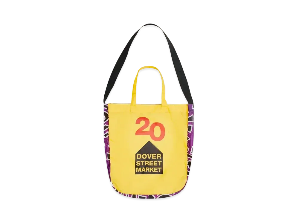 Dover Street Market London x ADWYSD 20th Anniversary Tote "Purple Yellow"