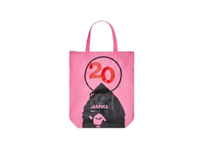 Dover Street Market London x A BATHING APE 20th Anniversary Tote "Pink"