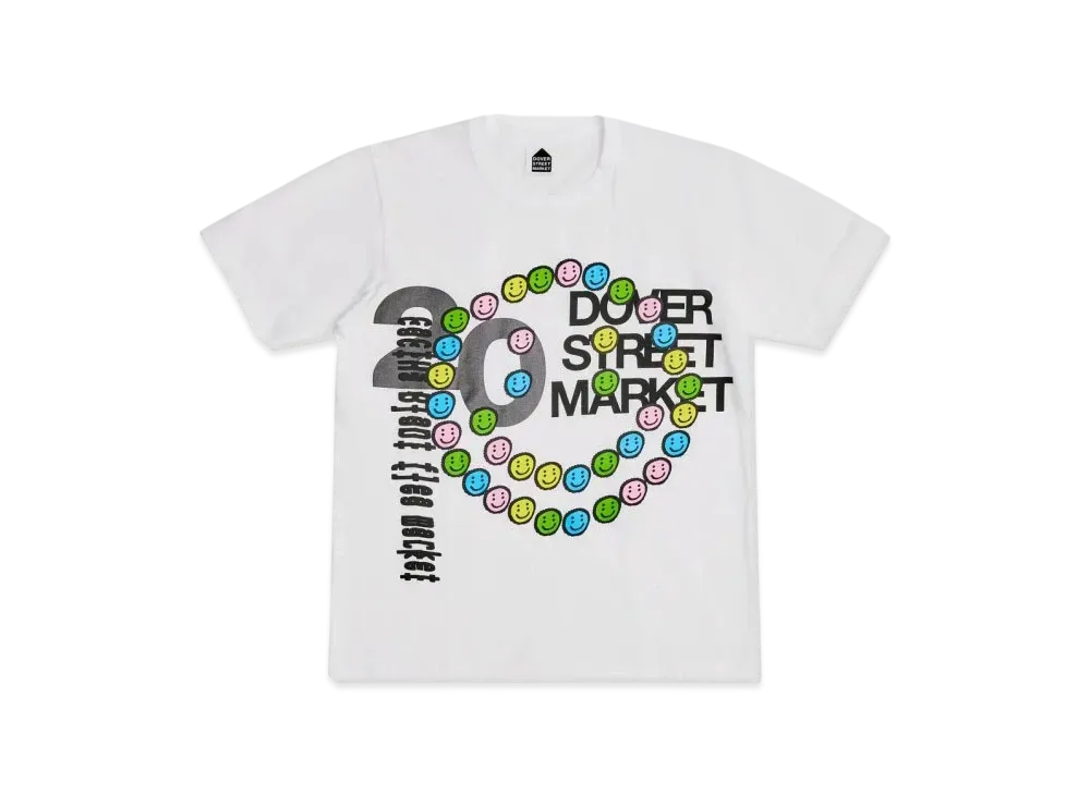 Dover Street Market London x Cactus Plant Flea Market 20th Anniversary Tee "White"