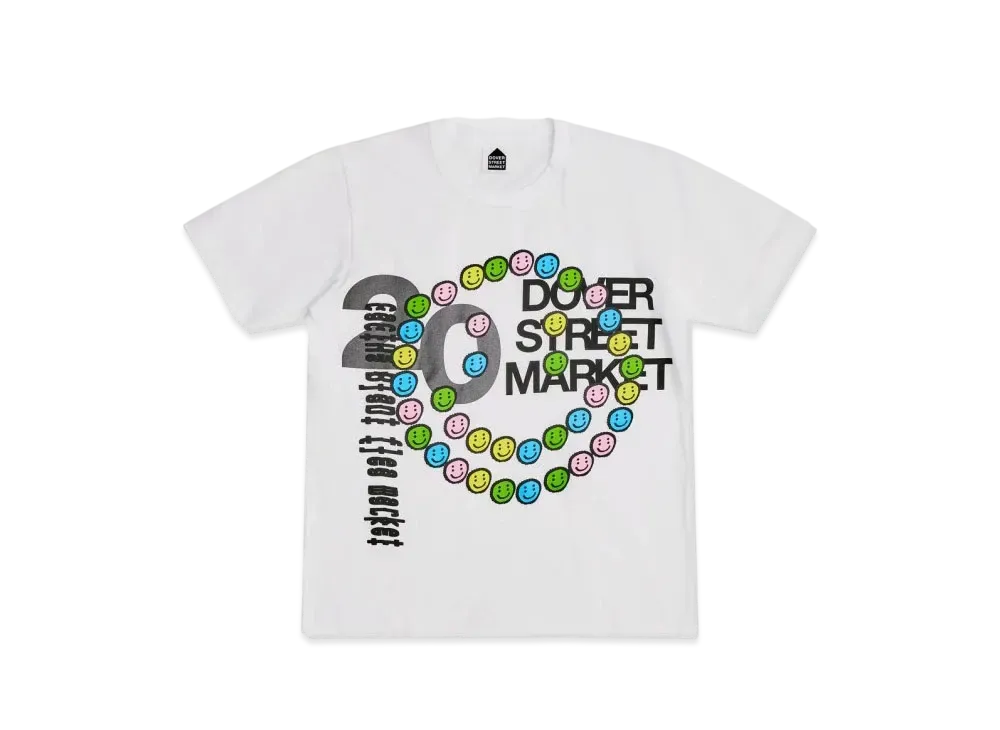 Dover Street Market London x Cactus Plant Flea Market 20th Anniversary Tee "White"