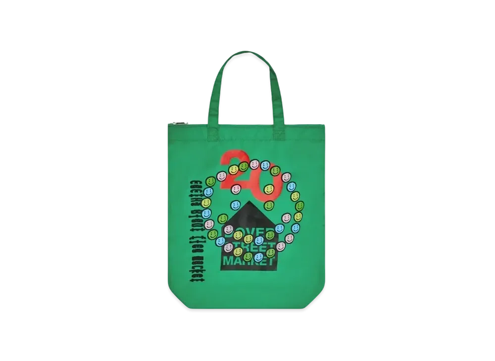 Dover Street Market London x Cactus Plant Flea Market 20th Anniversary Tote "Green"