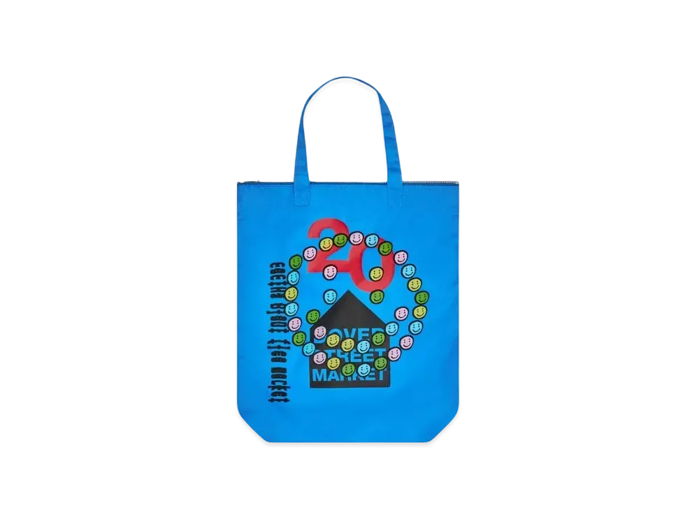Dover Street Market London x Cactus Plant Flea Market 20th Anniversary Tote "Blue"