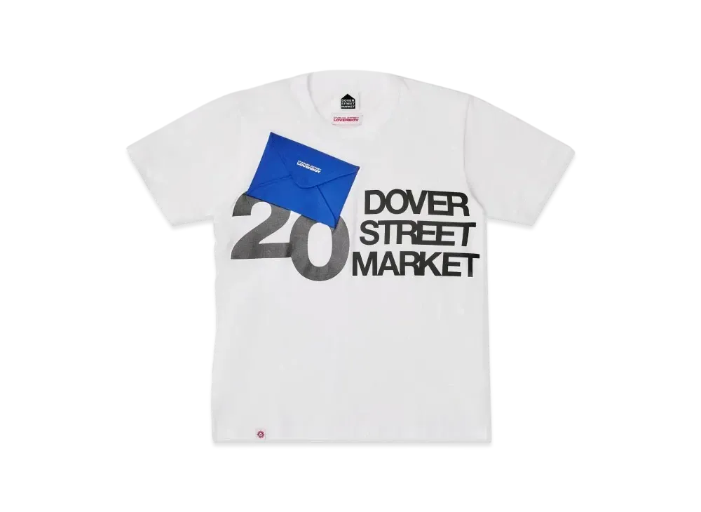 Dover Street Market London x Charles Jeffrey Loverboy 20th Anniversary Tee "White"