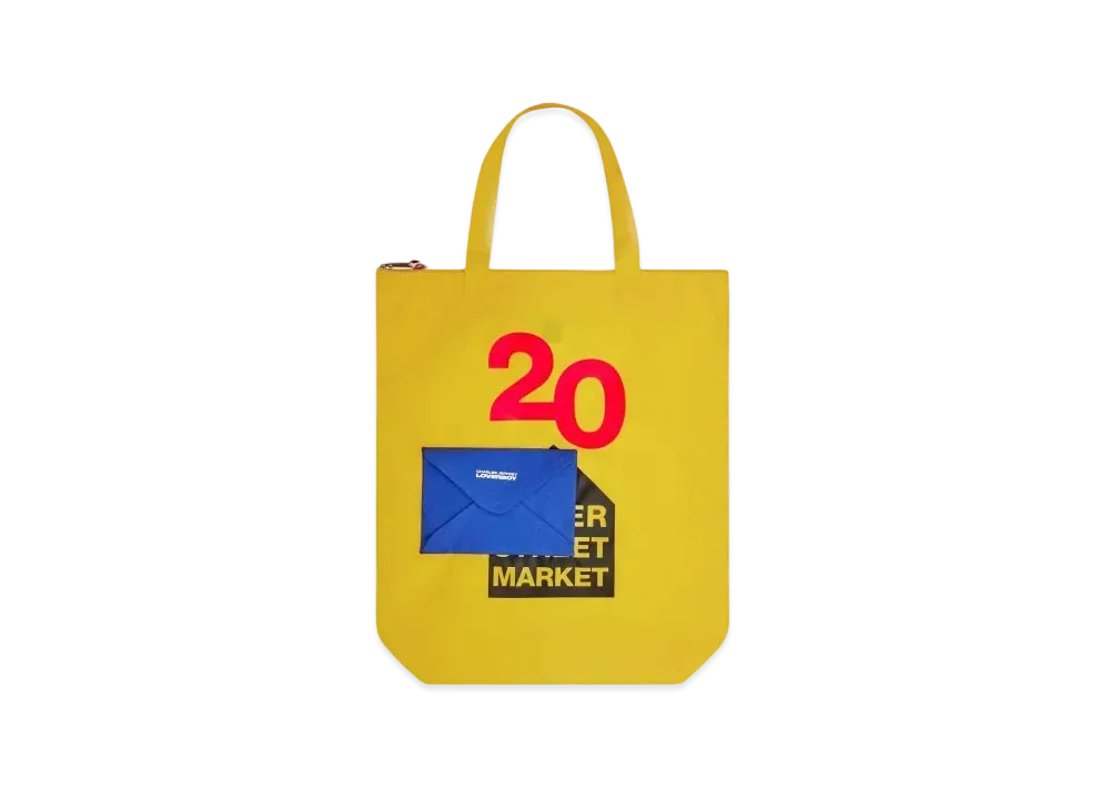 Dover Street Market London x Charles Jeffrey Loverboy 20th Anniversary Tote "Yellow"