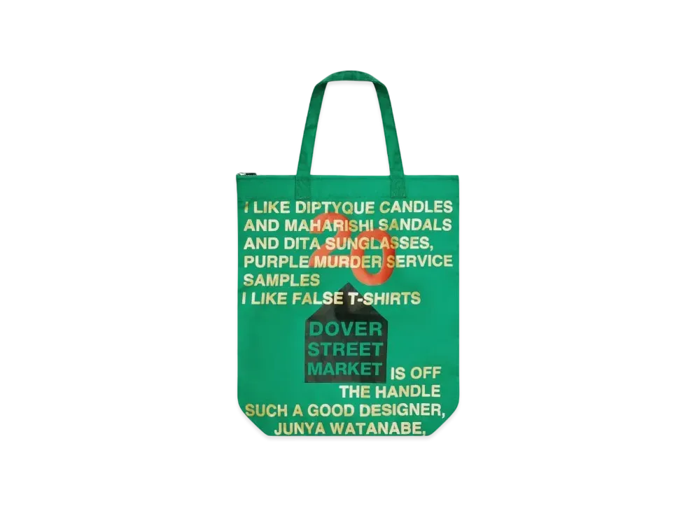 Dover Street Market London x Denim Tears 20th Anniversary Tote "Green"