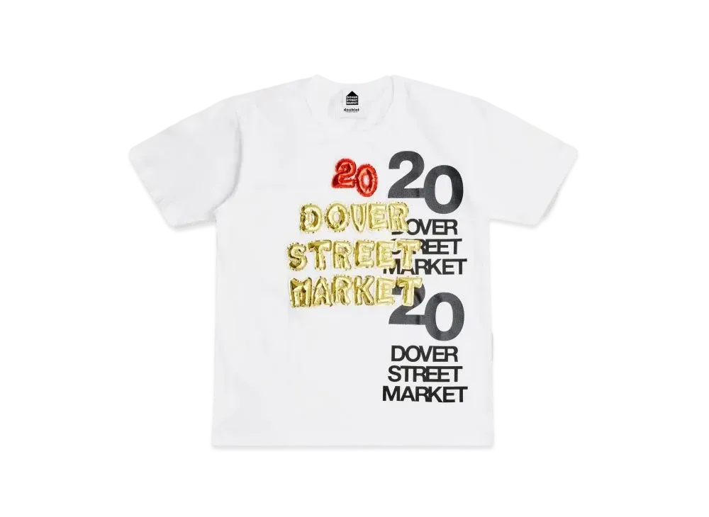 Dover Street Market London x Doublet 20th Anniversary Tee "White"