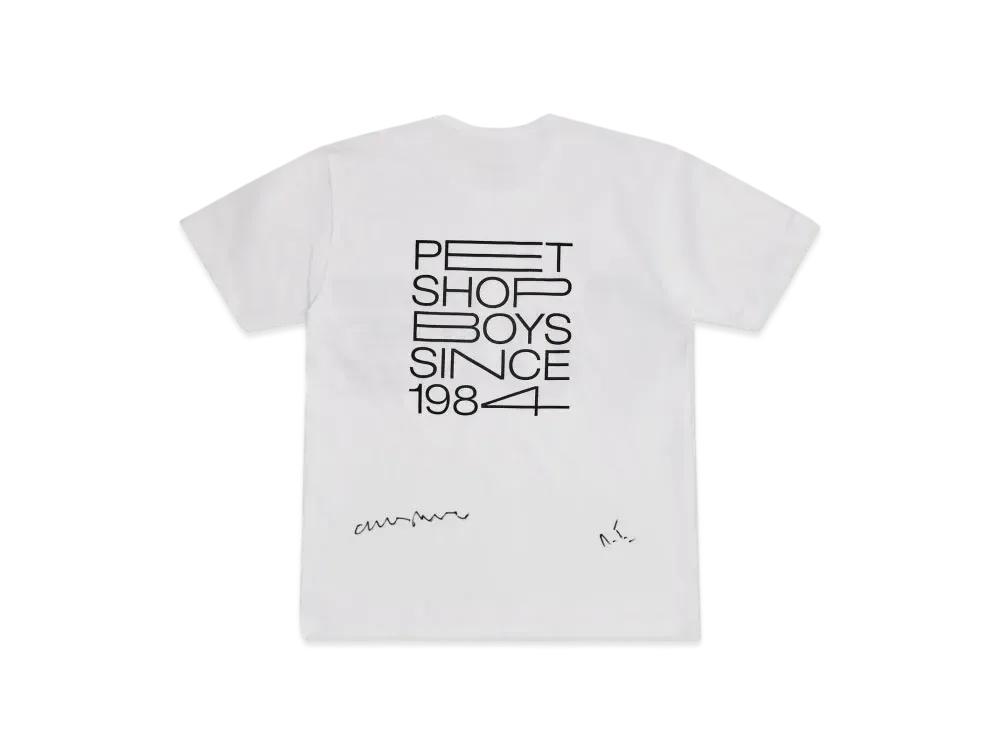 Dover Street Market London x Pet Shop Boys 20th Anniversary Tee "White"