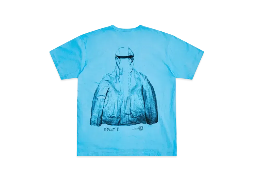 Dover Street Market London x Stone Island 20th Anniversary Tee "Blue"