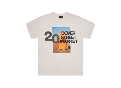 Dover Street Market London x Stussy 20th Anniversary Tee "White"