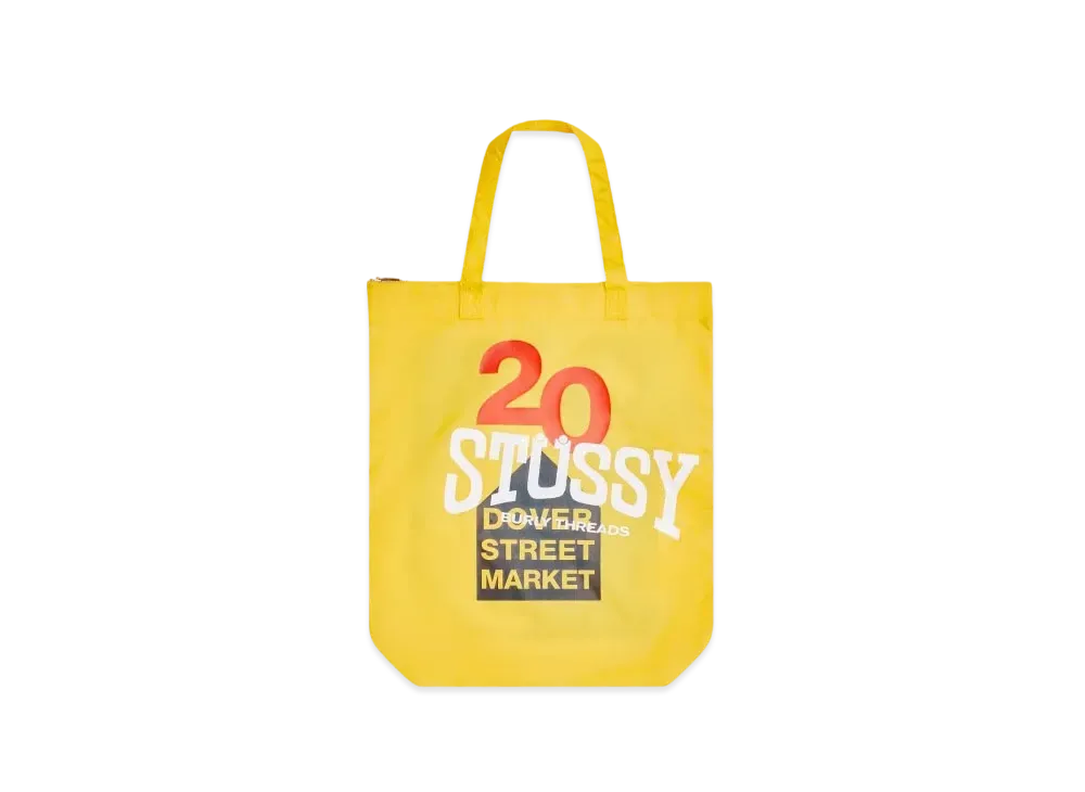 Dover Street Market London x Stussy 20th Anniversary Tote "Yellow"