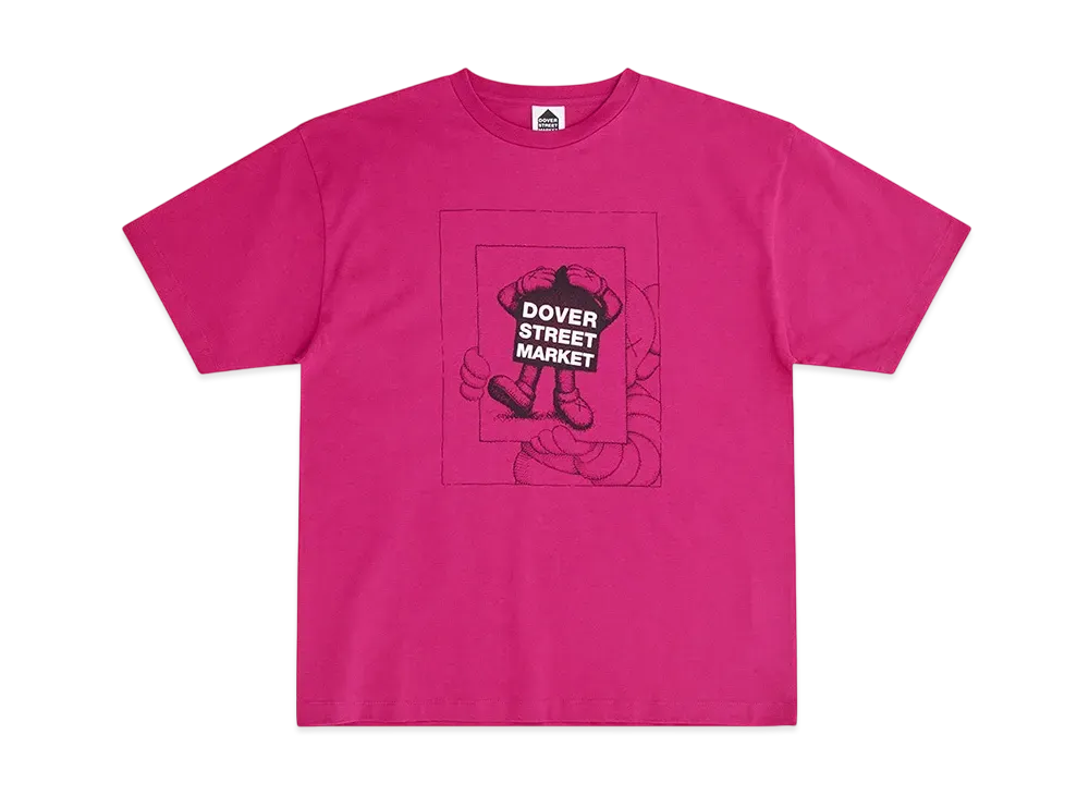 Dover Street Market (DSM) x KAWS Chum Tee "Dark Pink"