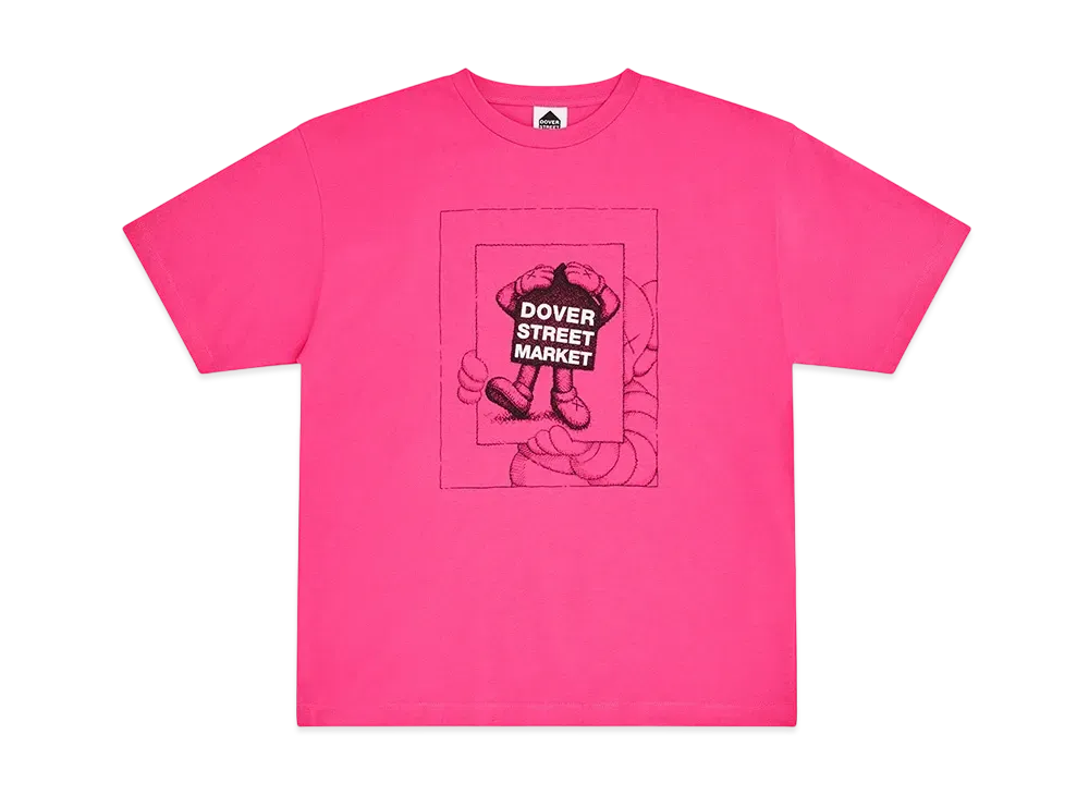 Dover Street Market (DSM) x KAWS Chum Tee "Pink"